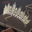 Abordable Doré Tiare Accessoire Cheveux Mariage 2019 Métal Perlage Cristal Perle Faux Diamant Mariage Accessorize