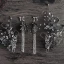Vintage / Retro Baroque Black Bridal Jewelry 2019 Metal Butterfly Tiara Headpieces Tassel Earrings Beading Accessories