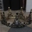 Vintage Barokowy Czarne Biżuteria Ślubna 2019 Metal Tiara Kutas Kolczyki Rhinestone Ślub Akcesoria