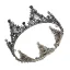 Vintage Barokowy Czarne Biżuteria Ślubna 2019 Metal Tiara Kutas Kolczyki Rhinestone Ślub Akcesoria