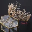 Charming Gold Bridal Jewelry 2019 Metal Crystal Sequins Tiara Earrings Wedding Accessories