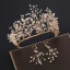 Charming Gold Bridal Jewelry 2019 Metal Crystal Sequins Tiara Earrings Wedding Accessories