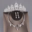 Chic / Beautiful Silver Bridal Jewelry 2019 Metal Beading Crystal Rhinestone Tiara Earrings Necklace Wedding Accessories