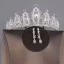 Chic / Beautiful Silver Bridal Jewelry 2019 Metal Beading Crystal Rhinestone Tiara Earrings Necklace Wedding Accessories