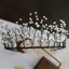 Vintage / Retro Black Bridal Jewelry 2019 Metal Crystal Tiara Earrings Wedding Accessories