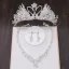 Amazing / Unique Gold Bridal Jewelry 2019 Metal Tiara Necklace Tassel Earrings Crystal Pearl Rhinestone Wedding Accessories