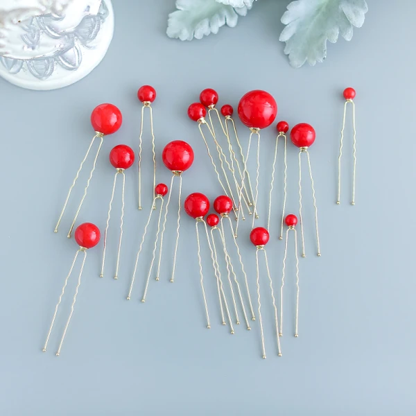 Modest / Simple Ivory Pearl Headpieces 2019 Metal Bridal Hair Accessories