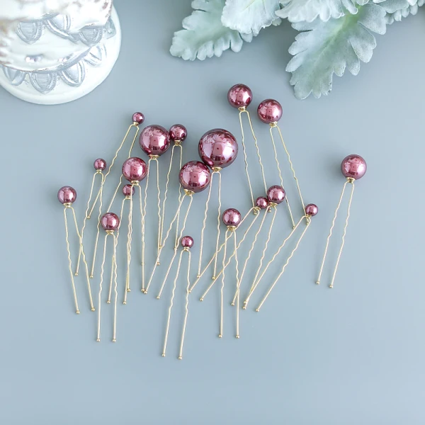 Modest / Simple Ivory Pearl Headpieces 2019 Metal Bridal Hair Accessories