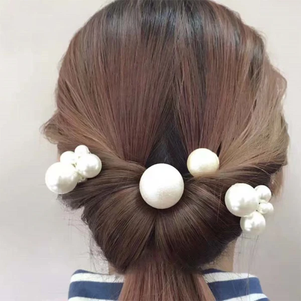 Modest / Simple Ivory Pearl Headpieces 2019 Metal Bridal Hair Accessories