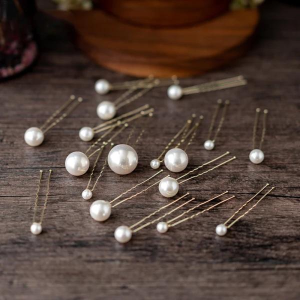 Modest / Simple Ivory Pearl Headpieces 2019 Metal Bridal Hair Accessories