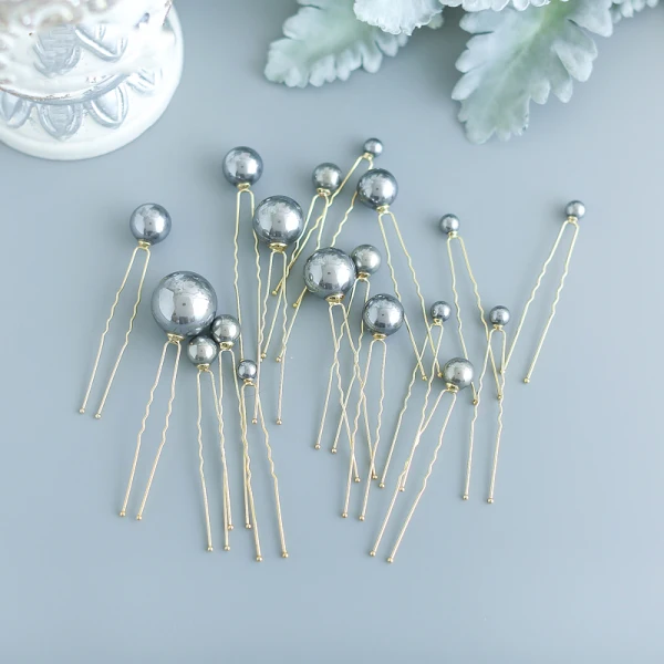 Modest / Simple Ivory Pearl Headpieces 2019 Metal Bridal Hair Accessories