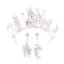 Amazing / Unique Silver Bridal Jewelry 2019 Metal Crystal Pearl Leaf Tiara Earrings Wedding Accessories