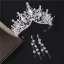 Chic / Beautiful Silver Bridal Jewelry 2019 Metal Rhinestone Beading Earrings Necklace Tiara Wedding Accessories