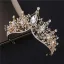 Chic / Beautiful Silver Bridal Jewelry 2019 Metal Rhinestone Beading Earrings Necklace Tiara Wedding Accessories
