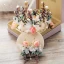 Flower Fairy Gold Artificial Flowers Bridal Jewelry 2019 Metal Crystal Pearl Flower Tiara Earrings Accessories