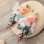 Flower Fairy Gold Artificial Flowers Bridal Jewelry 2019 Metal Crystal Pearl Flower Tiara Earrings Accessories