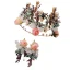 Flower Fairy Gold Artificial Flowers Bridal Jewelry 2019 Metal Crystal Pearl Flower Tiara Earrings Accessories