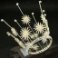 Piękne Złote Ozdoby Do Włosów Ślubne 2019 Metal Kwiat Tiara Frezowanie Perła Rhinestone Ślub Akcesoria