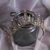 Vintage / Retro Bronze Bridal Hair Accessories 2019 Metal Rhinestone Tiara Wedding Accessories