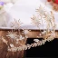Amazing / Unique Gold Leaf Tiara Earrings Bridal Jewelry 2019 Metal Crystal Rhinestone Accessories