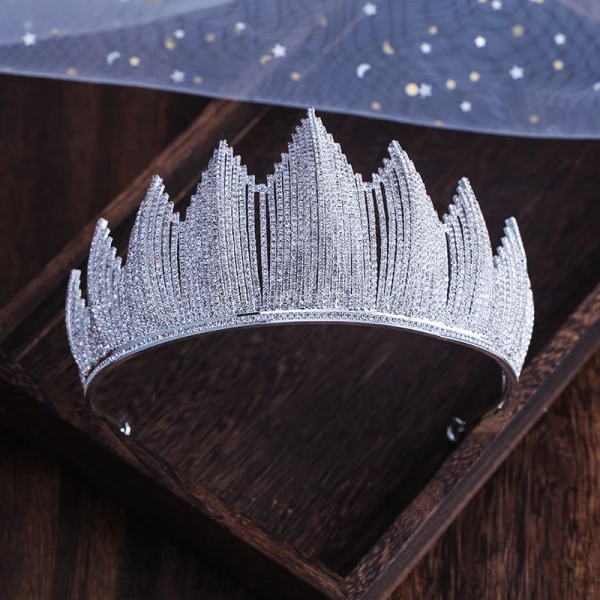 Najpiękniejsze / Ekskluzywne Srebrny Ozdoby Do Włosów Ślubne 2019 Metal Rhinestone Tiara Ślub Akcesoria