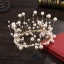 Charming Burgundy Pearl Tiara Earrings Wedding Accessories 2019 Metal Bridal Jewelry