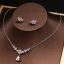 Classic Silver Tiara Necklace Earrings Wedding Accessories 2019 Metal Rhinestone Bridal Jewelry