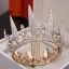Fine Gull Brudesmykker 2019 Metall Rhinestone Tiara Dusk Øredobber Bryllup Tilbehør