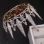 Fine Gull Brudesmykker 2019 Metall Rhinestone Tiara Dusk Øredobber Bryllup Tilbehør