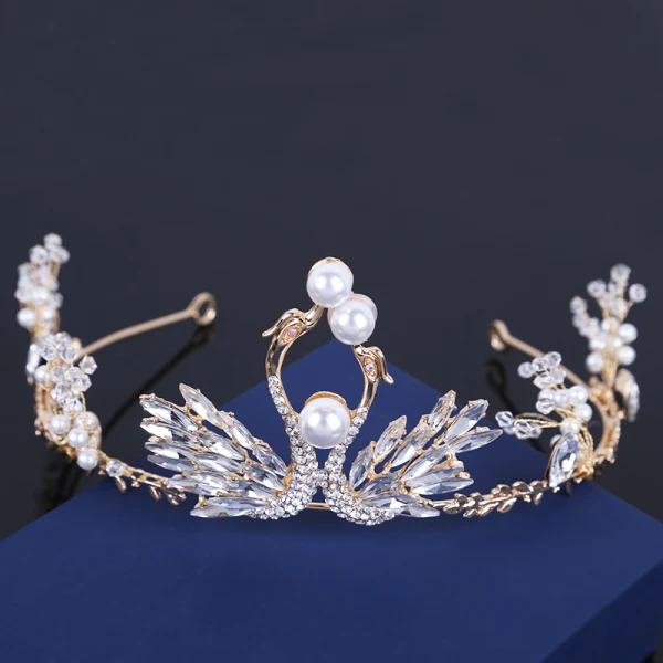 Unique Argenté Tiare Faux Diamant Perle Mariage Accessorize 2019 Métal Accessoire Cheveux Mariage