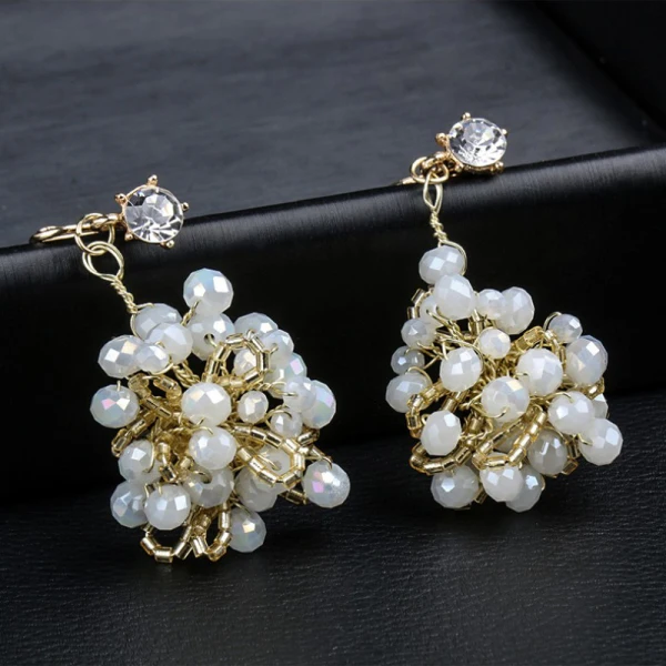Snygga / Fina Guld Tiara Beading Bröllop Tillbehör 2019 Metall Brud Huvudbonad