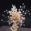 Chic / Beautiful Gold Tassel Headpieces 2019 Metal Pearl Beading Bridal Hair Accessories