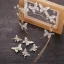 Flower Fairy Gold Bridal Hair Accessories 2019 Metal Butterfly Rhinestone Tassel Headpieces