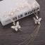 Flower Fairy Gold Bridal Hair Accessories 2019 Metal Butterfly Rhinestone Tassel Headpieces