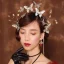 Flower Fairy Gold Bridal Hair Accessories 2019 Metal Butterfly Rhinestone Tassel Headpieces