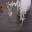 Flower Fairy Gold Bridal Hair Accessories 2019 Metal Butterfly Rhinestone Tassel Headpieces