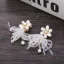 Fée Des Fleurs Doré Accessoire Cheveux Mariage 2019 Métal Papillon Faux Diamant Perle Accessoire Cheveux Boucles D'Oreilles Mariage Accessorize