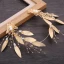 Chic / Beautiful Gold Bridal Jewelry 2019 Metal Leaf Pearl Crystal Headpieces Earrings Wedding Accessories