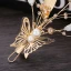 Chic / Beautiful Gold Bridal Jewelry 2019 Metal Leaf Pearl Crystal Headpieces Earrings Wedding Accessories
