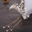 Chic / Beautiful Gold Star Bridal Jewelry 2019 Metal Pearl Crystal Tiara Tassel Earrings Wedding Accessories