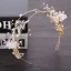 Flower Fairy Gold Bridal Jewelry 2019 Metal Pearl Crystal Flower Rhinestone Headpieces Tassel Earrings Wedding Accessories