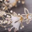 Flower Fairy Gold Bridal Jewelry 2019 Metal Pearl Crystal Flower Rhinestone Headpieces Tassel Earrings Wedding Accessories