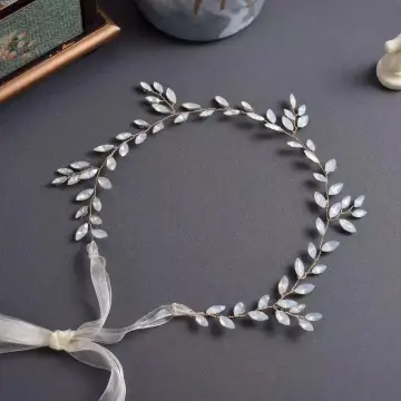 Eenvoudige Goud Huwelijk Hoofdbanden Bruids Haaraccessoires 2019 Metaal Lace Up Rhinestone Haaraccessoires
