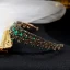 Vintage Barokk Grønn Rhinestone Tiara 2019 Metall Har Tilbehor