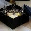 Vintage Barokowy Czarne Biżuteria Ślubna 2019 Metal Rhinestone Tiara Kutas Kolczyki Ślub Akcesoria