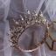 Vintage / Retro Baroque Black Rhinestone Tiara 2019 Metal Bridal Hair Accessories