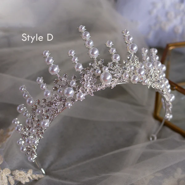 Vintage / Retro Baroque Black Rhinestone Tiara 2019 Metal Bridal Hair Accessories