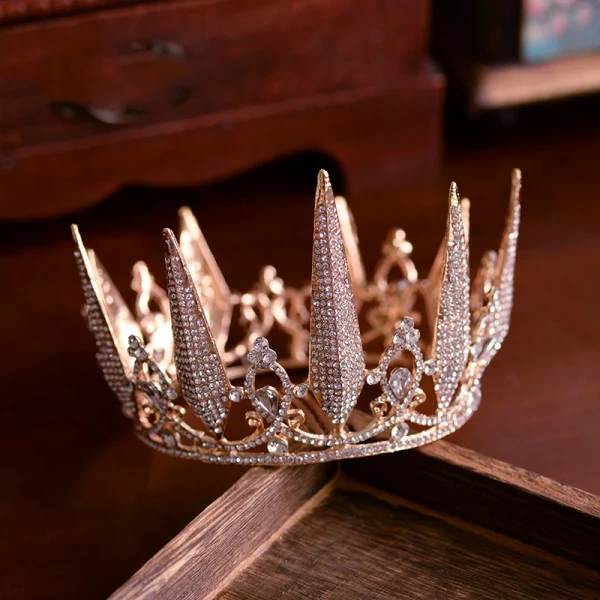 Elegant Rose Gold Bridal Hair Accessories 2019 Metal Rhinestone Tiara Wedding Accessories