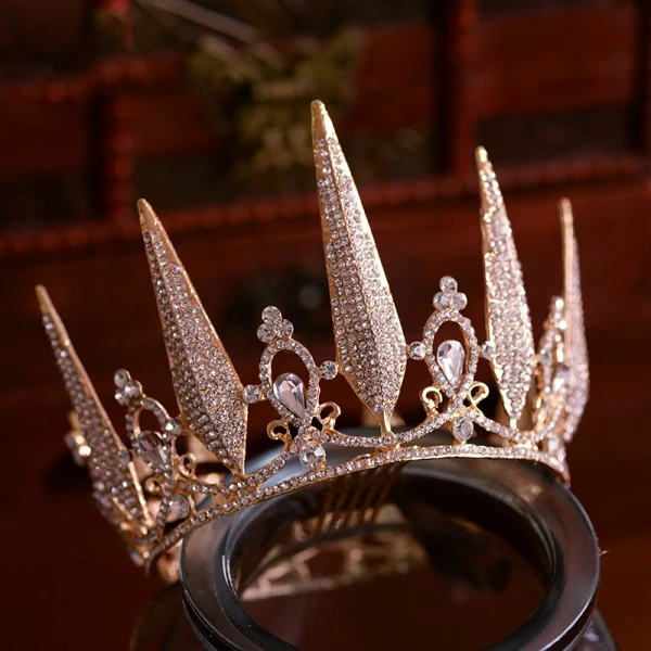 Elegant Rose Gold Bridal Hair Accessories 2019 Metal Rhinestone Tiara Wedding Accessories