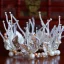 Luxury / Gorgeous White Wedding Bridal Hair Accessories 2019 Metal Tiara Earrings Crystal Rhinestone Leaf Beading Tassel Accessories